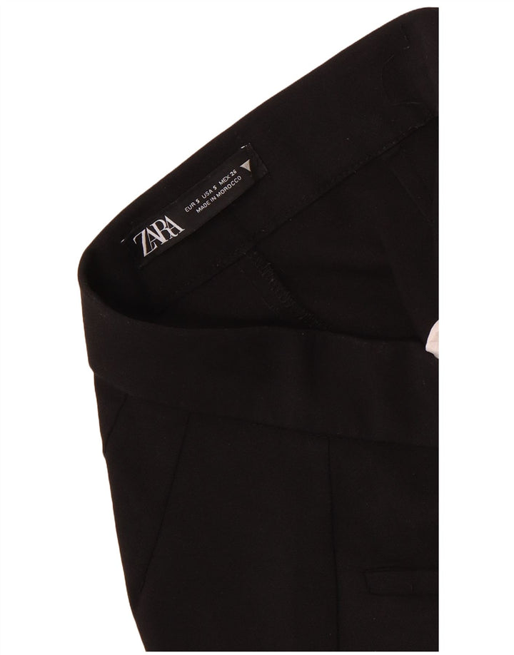 Женские повседневные брюки Zara Bootcut, маленькие W26 L25, черные