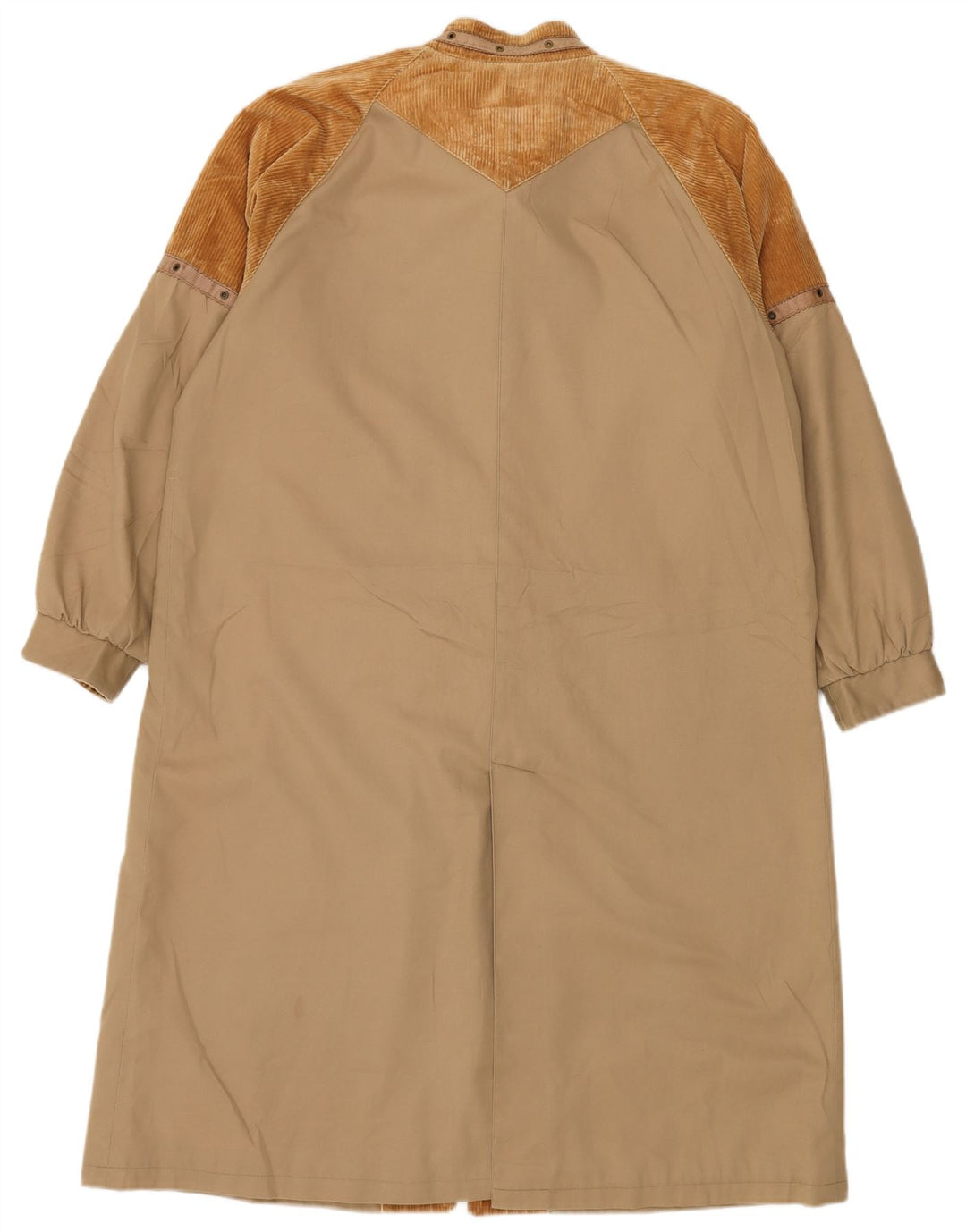 ВИНТАЖНАЯ женская ветровка UK 16, большая коричневая с цветными блоками