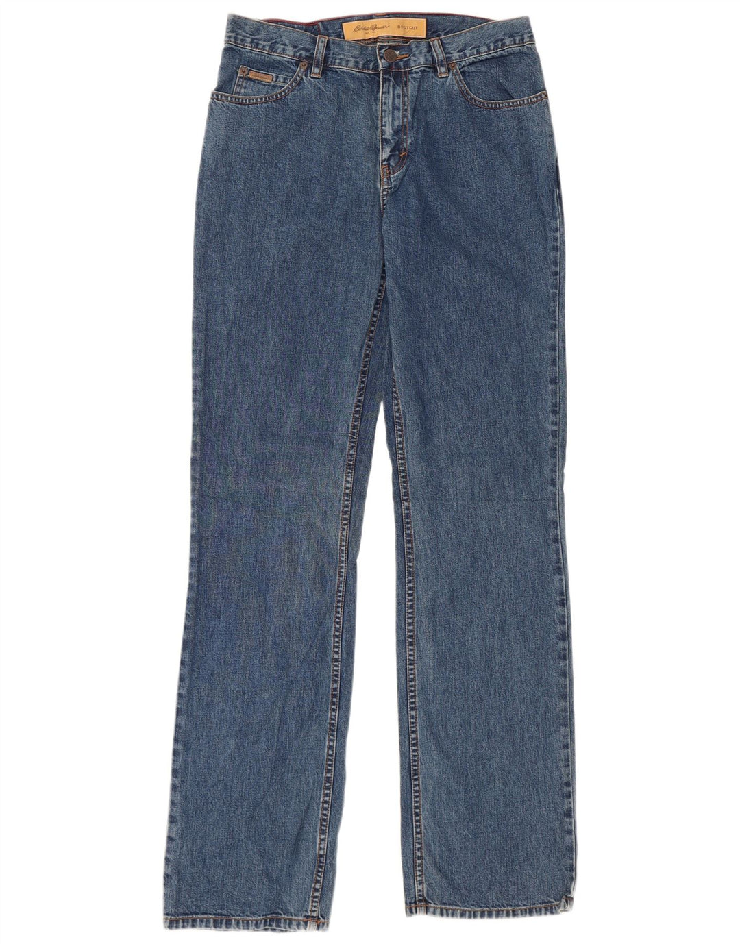 Женские джинсы EDDIE BAUER Bootcut US 10, большие размеры W32 L35, синие, хлопок