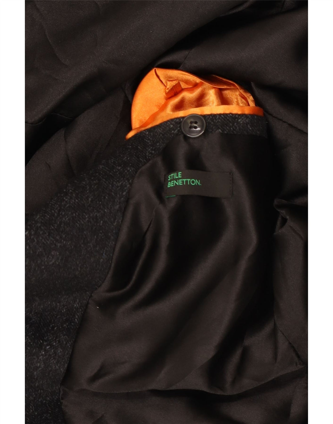 Мужское пальто Benetton UK 36 маленькое серое