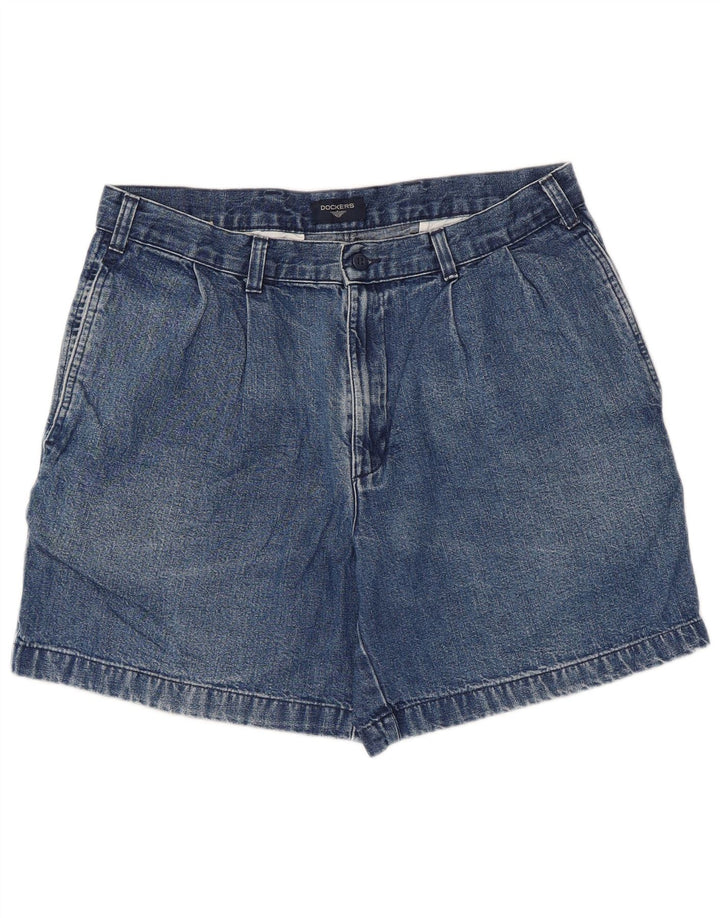 Женские джинсовые шорты Dockers W34, большие синие, хлопок