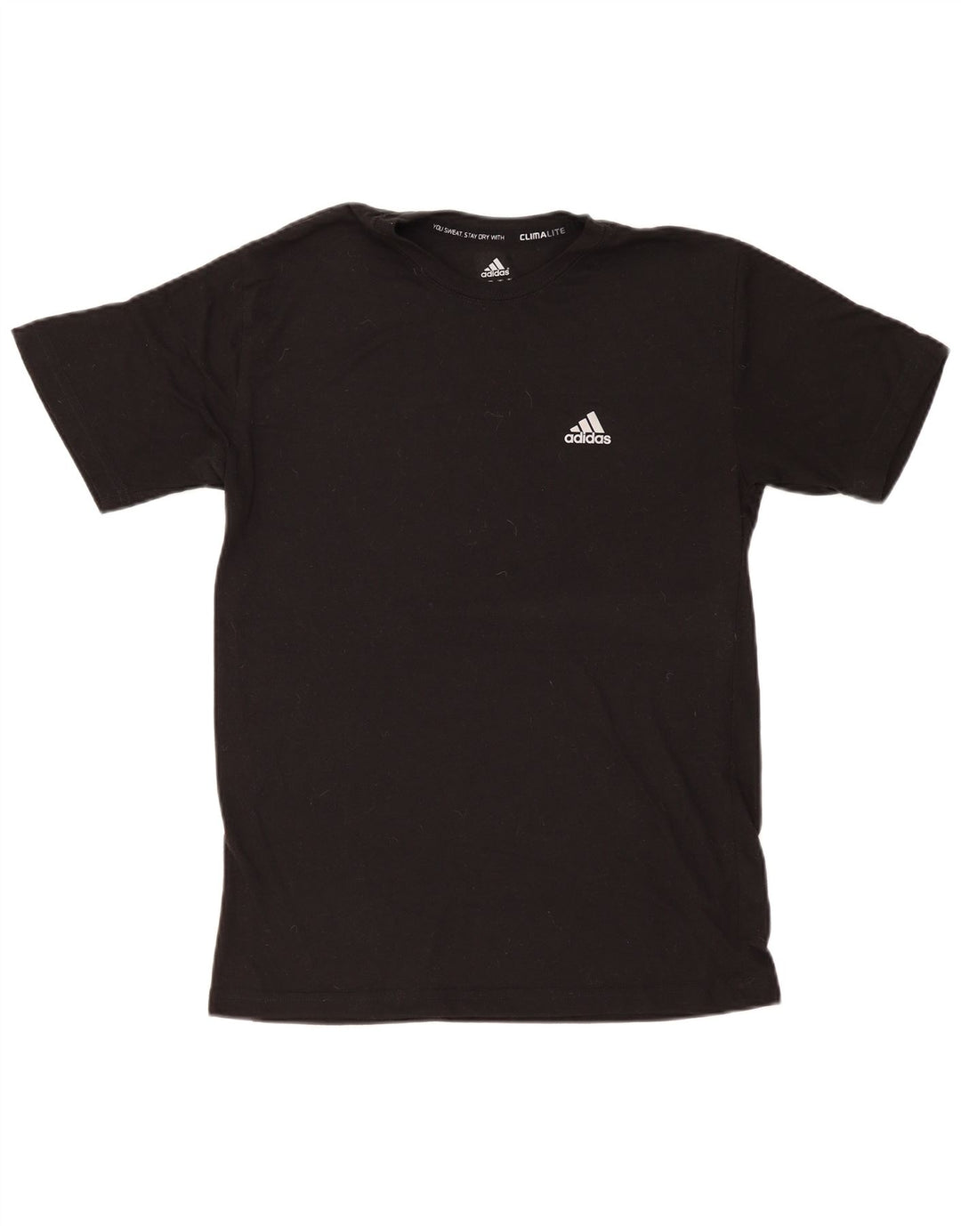 Мужская футболка Adidas Climalite, средний черный полиэстер