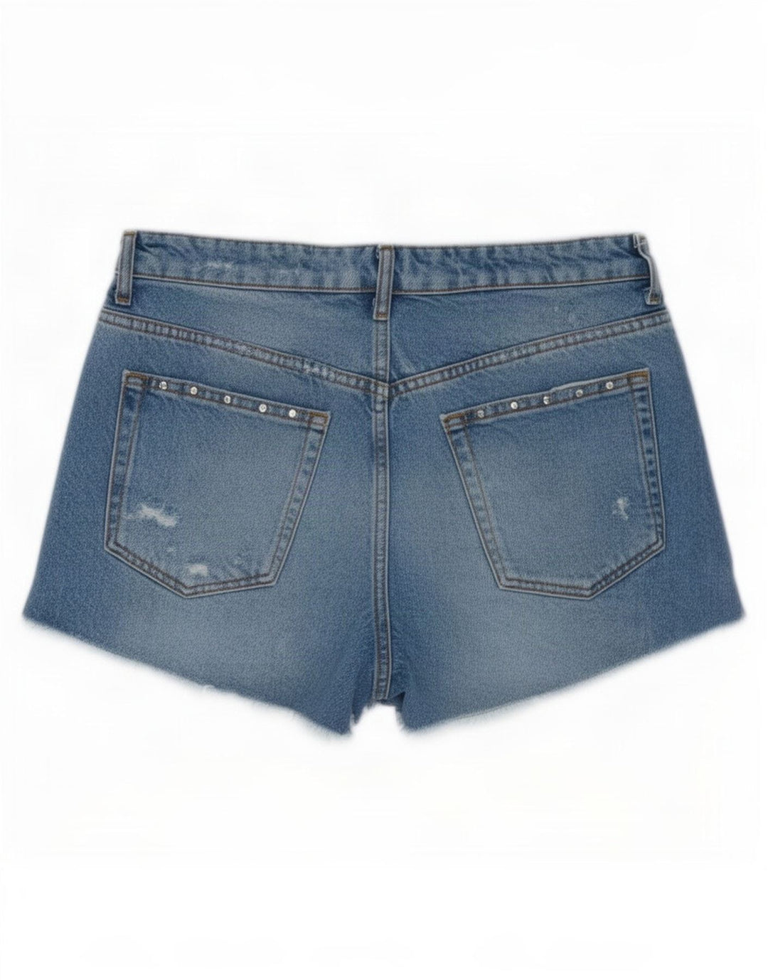 Женские джинсовые шорты Zara EU 38, маленькие W28, синие
