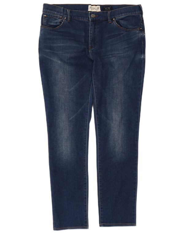 Женские узкие джинсы Armani W31 L27 Синие, хлопок