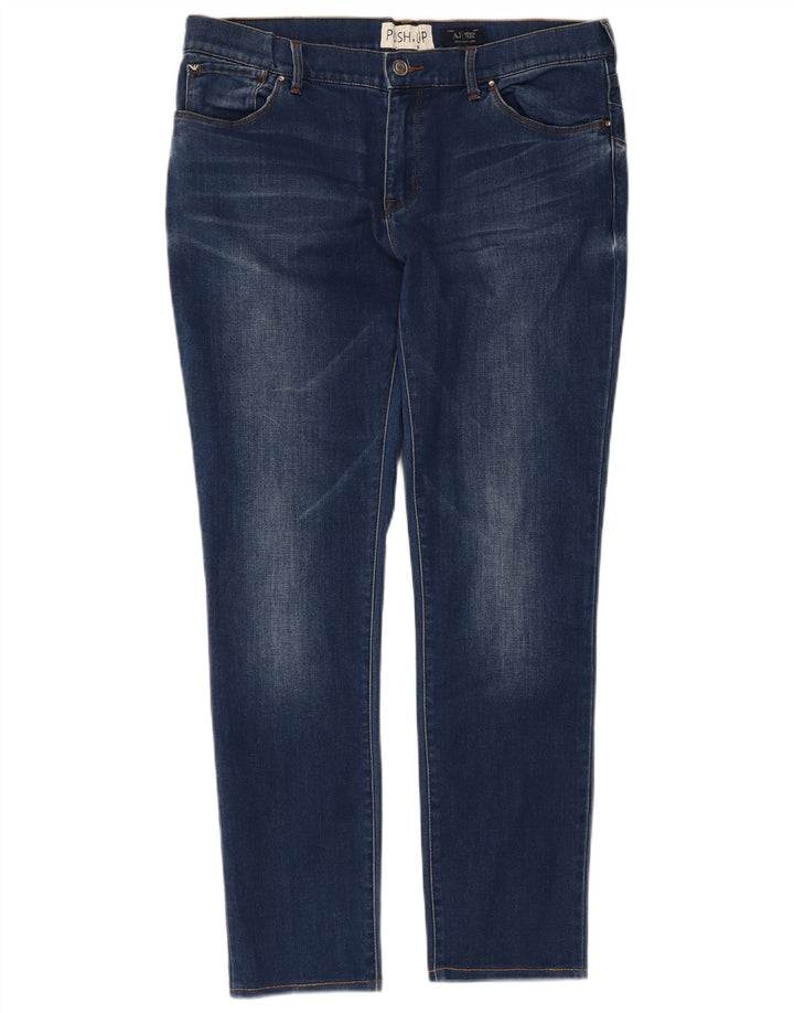 Женские узкие джинсы Armani W31 L27 Синие, хлопок