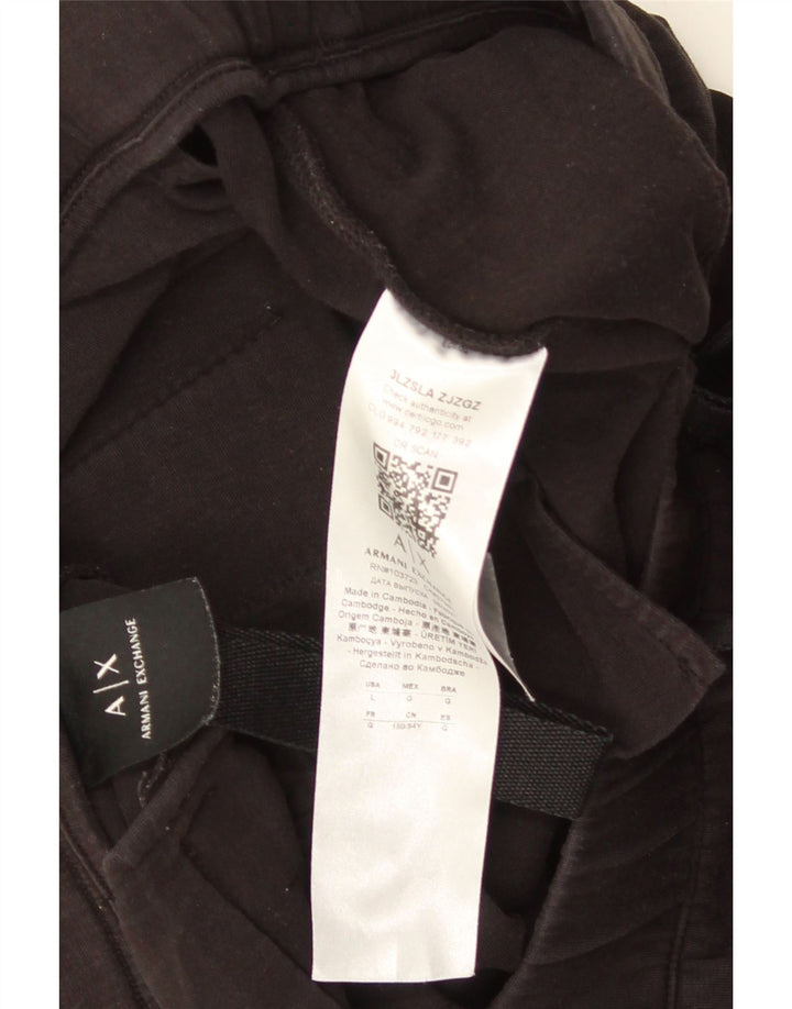Мужские шорты-карго Armani Exchange, большие, черные, хлопковые, W34