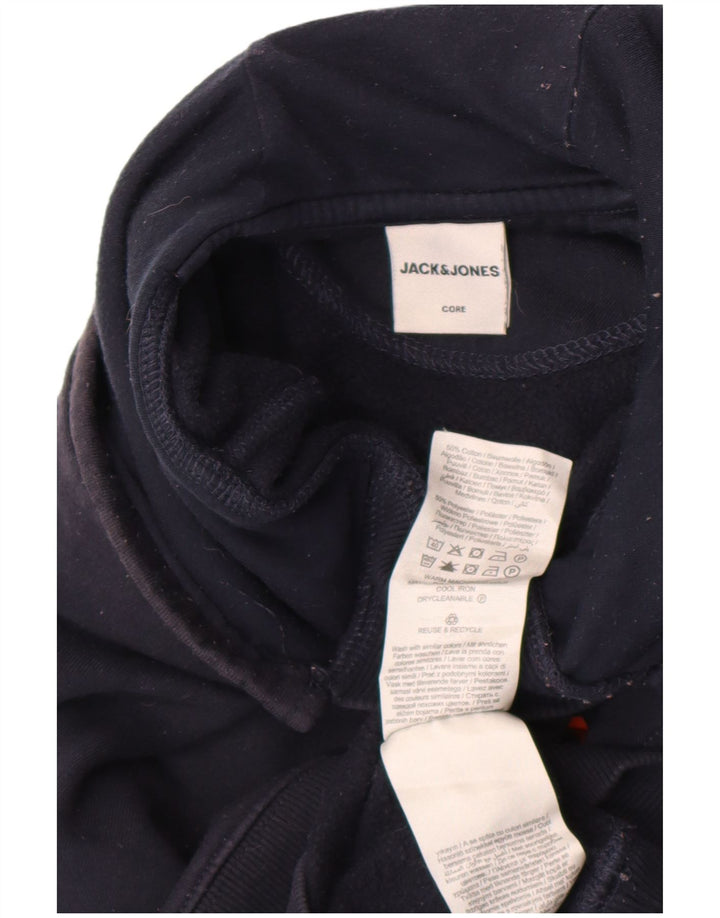 Мужской джемпер с капюшоном Jack & Jones, средний темно-синий, хлопок