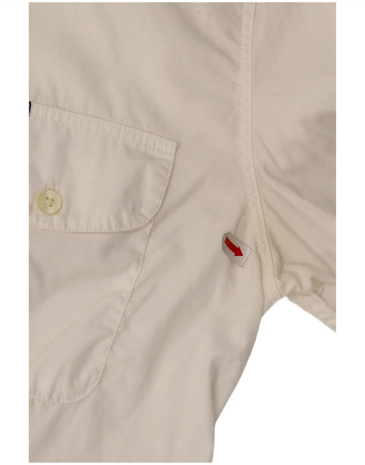 Calvin Klein Женская рубашка маленького размера из хлопка белого цвета