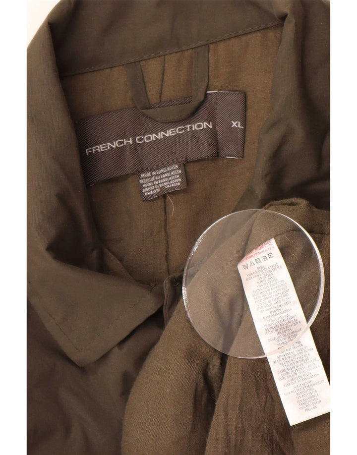 Мужское пальто French Connection UK 42 XL, полиэстер цвета хаки