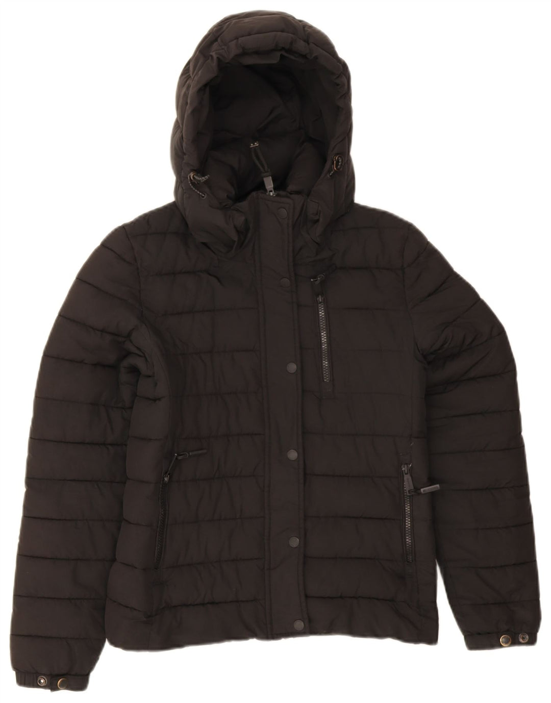 Женская утепленная куртка с капюшоном Superdry UK 8 Samll, черная