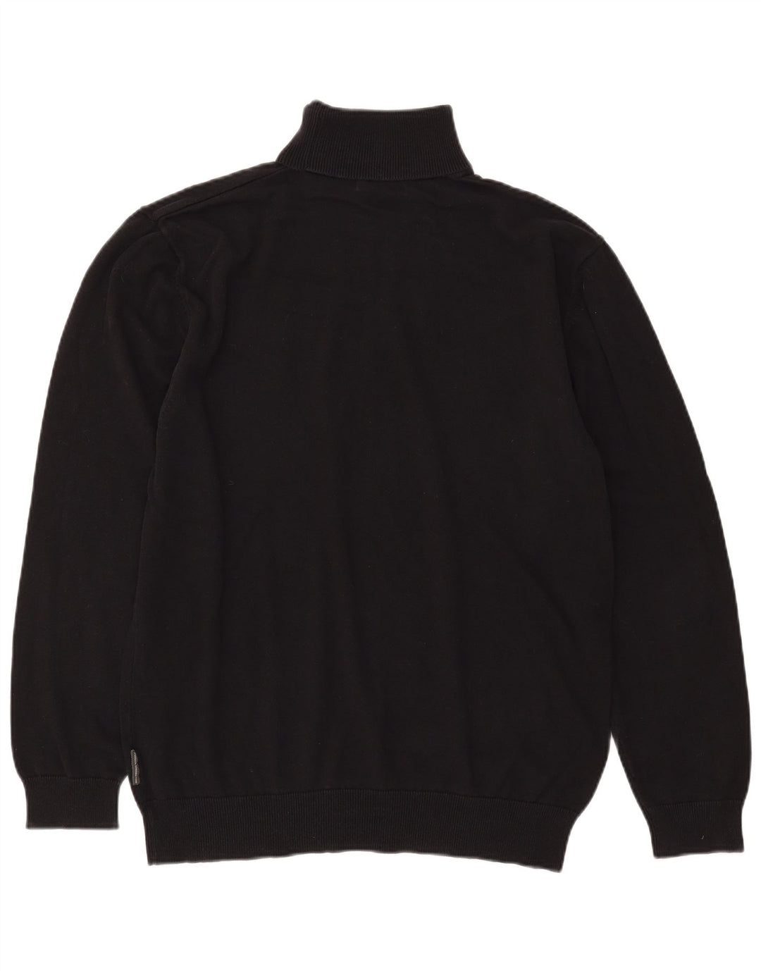 FRENCH CONNECTION Мужской джемпер с высоким воротником, свитер 3XL, черный хлопок