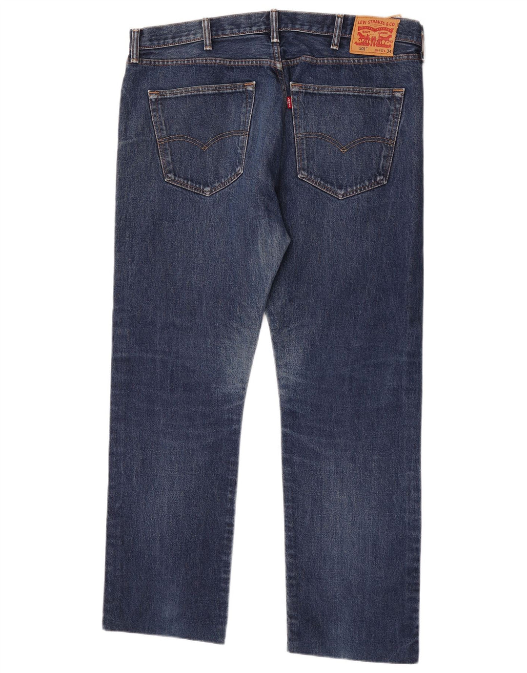 Мужские прямые джинсы Levi's 501 W40 L31 синие, хлопок