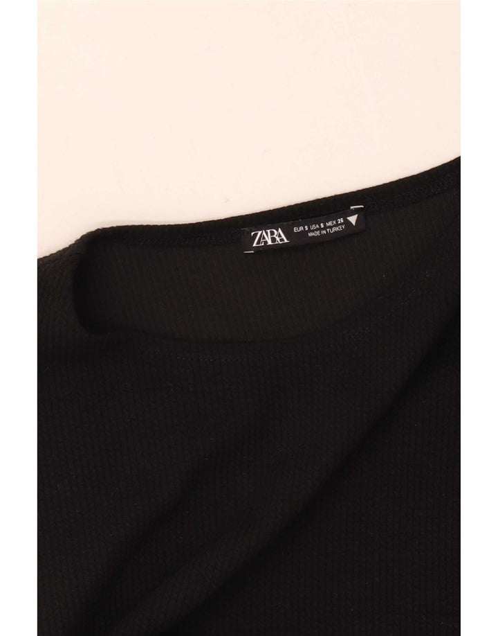 Женский укороченный жилет Zara UK 8, маленький черный