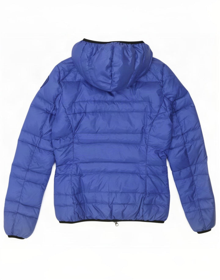 Женская утепленная куртка с капюшоном Blauer UK 10, маленькая, синяя, полиамид