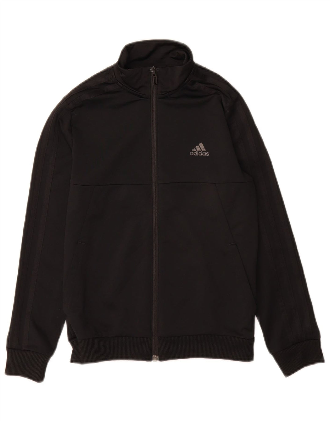 Спортивный костюм Adidas Climalite для мальчиков, верхняя куртка 9-10 лет, черный полиэстер