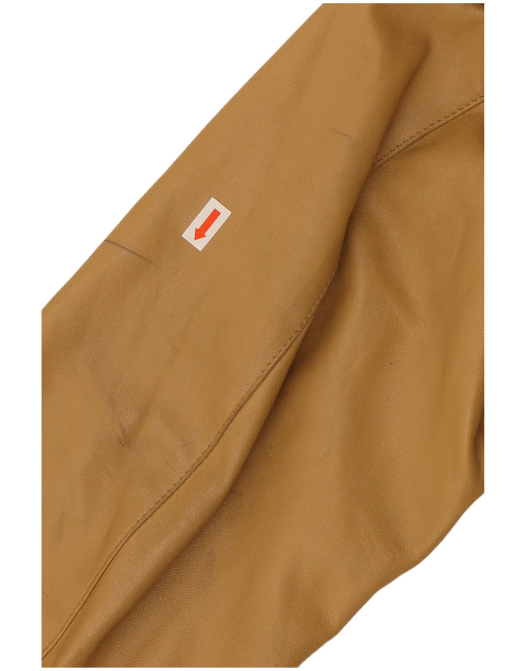 Куртка женская кожаная VINTAGE IT 52 2XL Бежевая кожа