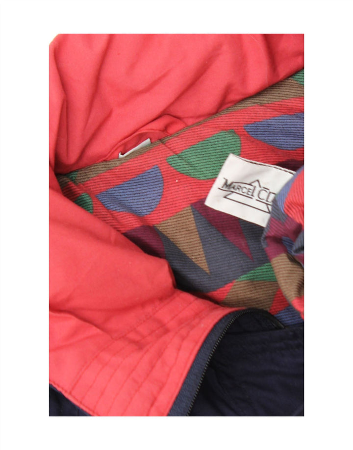 MARCEL CLAIR Womens Oversized Padded Coat EU 40 Medium Navy Blue Polyester Vintage Marcel Clair and Second-Hand Marcel Clair from Messina Hembry 