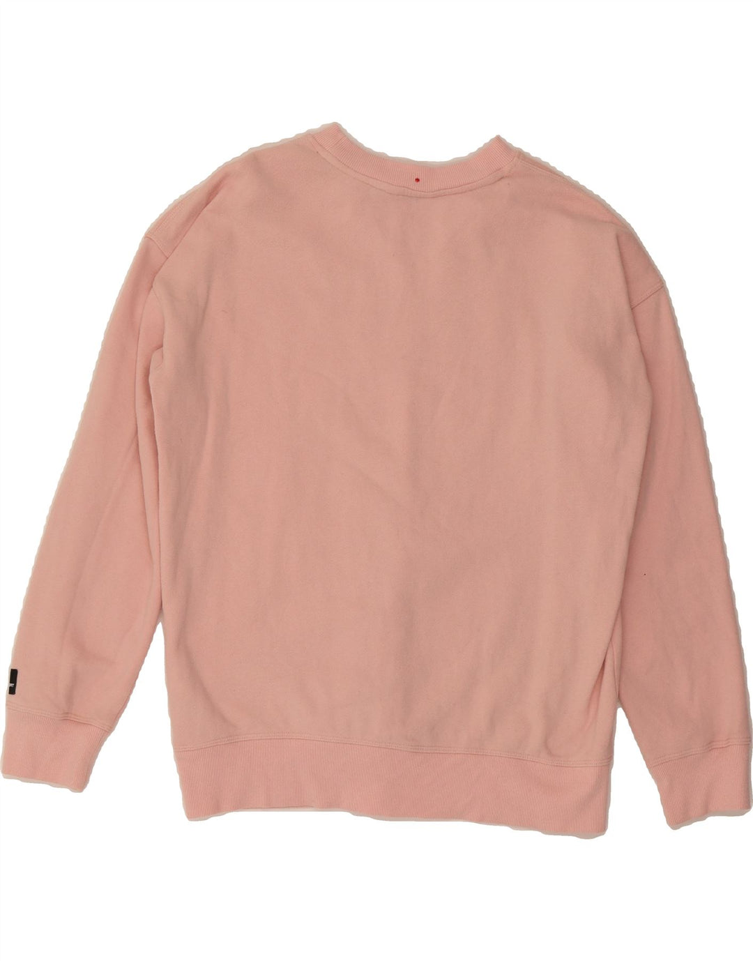 DKNY Womens Graphic Oversized Sweatshirt Jumper UK 14 Medium Pink Cotton Vintage Dkny and Second-Hand Dkny from Messina Hembry 