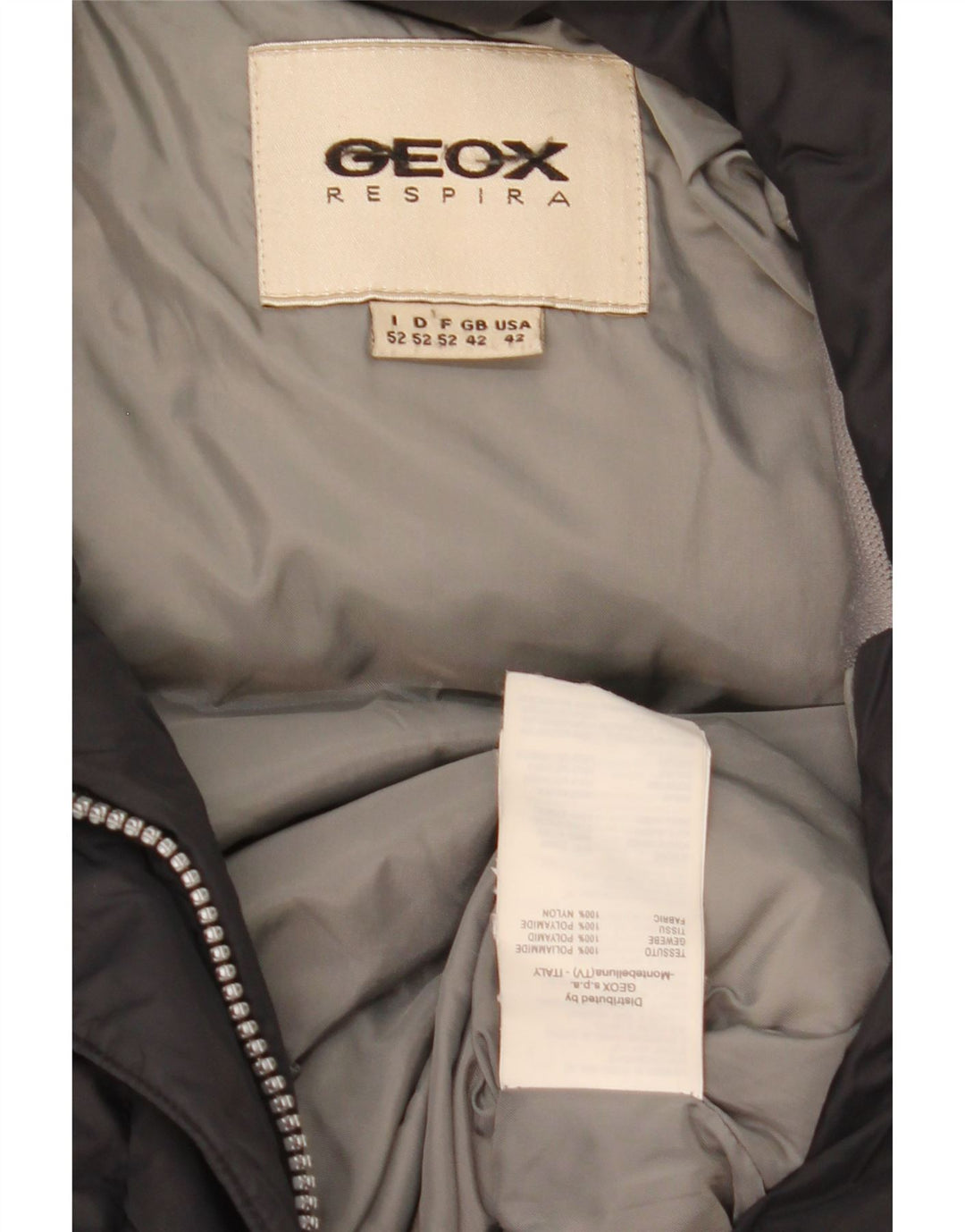 Мужская стеганая куртка Geox UK 42 XL черная из полиамида