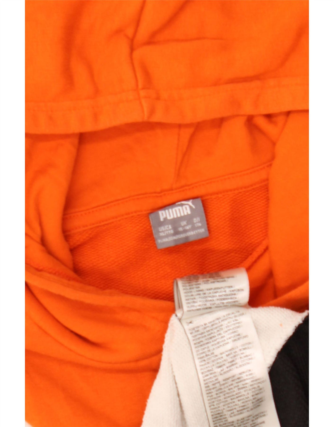 Джемпер с капюшоном Puma для мальчиков 15–16 лет, разноцветный хлопок с цветными блоками