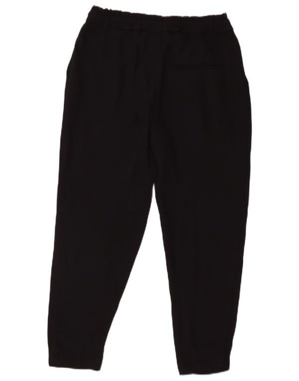 Женские укороченные брюки Zara XS W24 L23, черный полиэстер