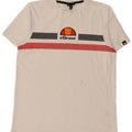 ELLESSE Мужская футболка с рисунком Топ среднего размера, белый хлопок