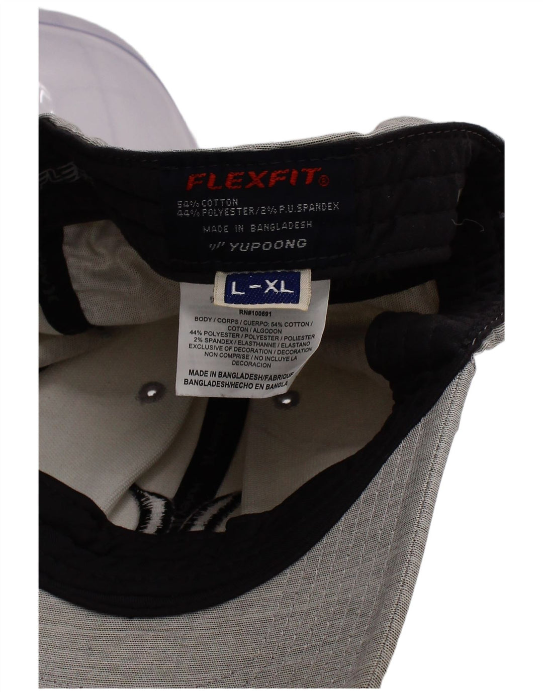 Мужская бейсболка Hurley Flex Fit с графическим рисунком, большая/XL, серая, полиэстер