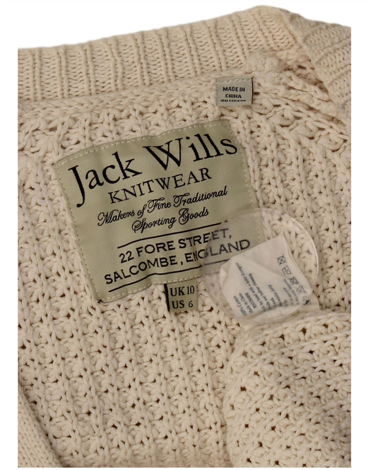 Женский свитер-кардиган оверсайз Jack Wills UK 10, маленький бежевый