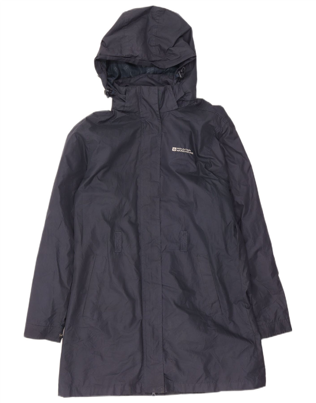 Женский плащ с капюшоном Mountain Warehouse UK 12, средний темно-синий полиэстер