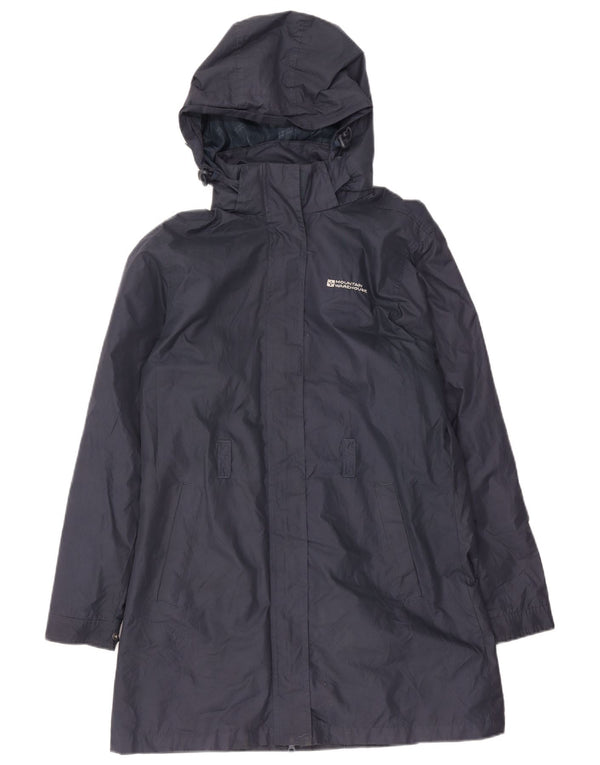 Женский плащ с капюшоном Mountain Warehouse UK 12, средний темно-синий полиэстер