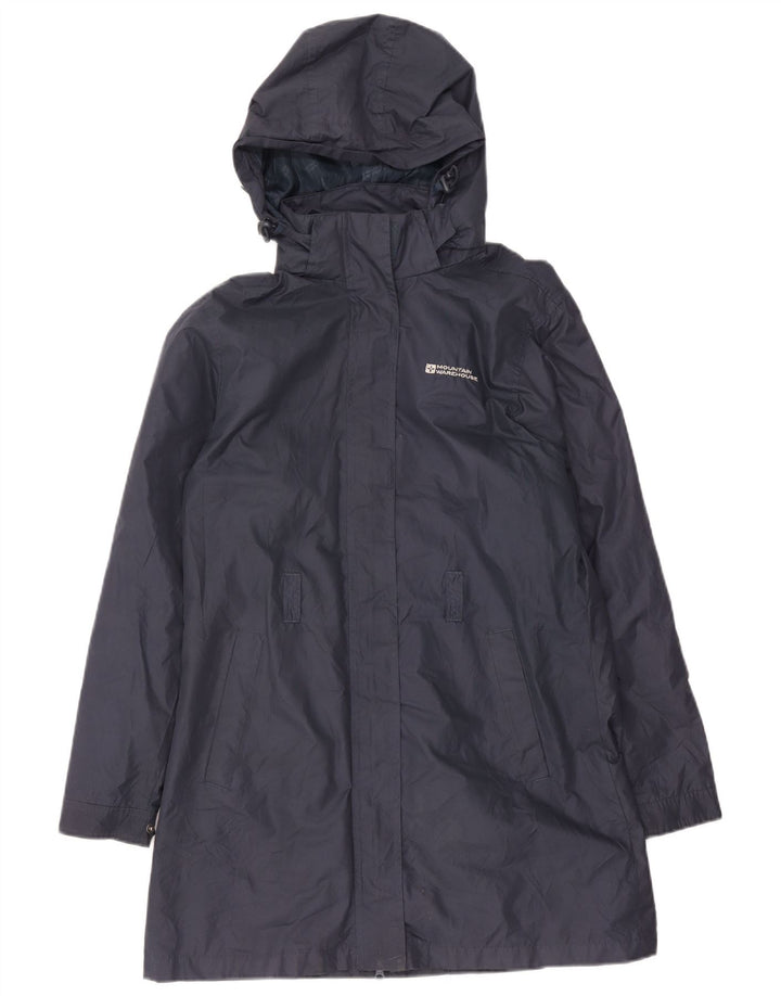 Женский плащ с капюшоном Mountain Warehouse UK 12, средний темно-синий полиэстер