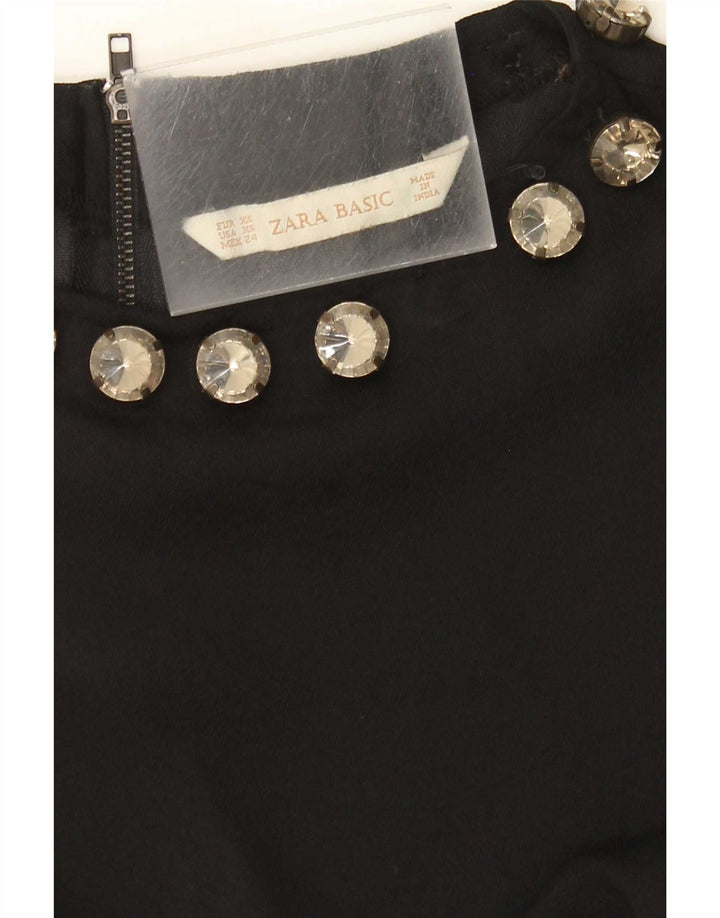 Женская блузка без рукавов Zara UK 6 XS, черная