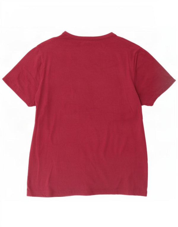 Женская футболка Lyle & Scott Top UK 20 2XL Темно-бордовый хлопок