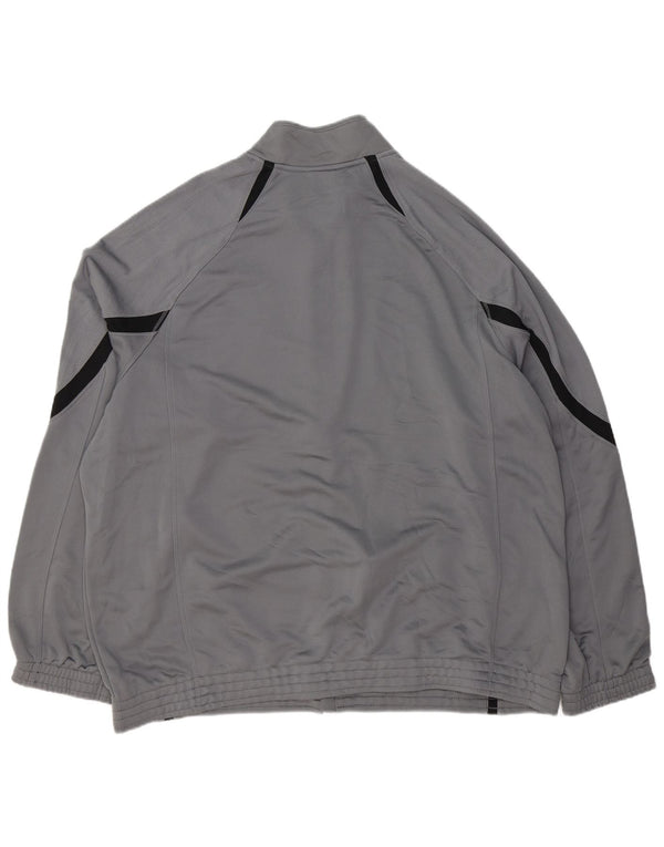 STARTER Mens Tracksuit Top Jacket 2XL Grey Colourblock Polyester