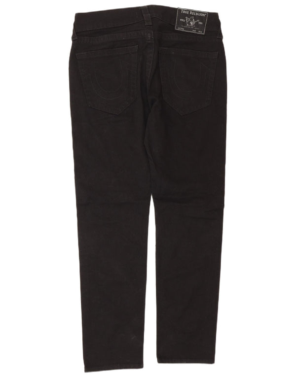Мужские джинсы скинни свободного покроя True Religion Rocco W32 L30, черный хлопок
