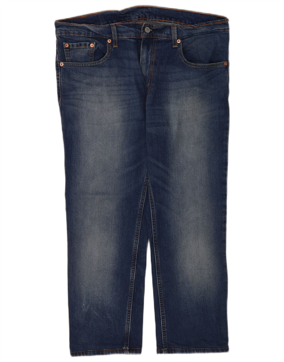 Мужские укороченные джинсы Levi's W36 L24 синие, хлопок