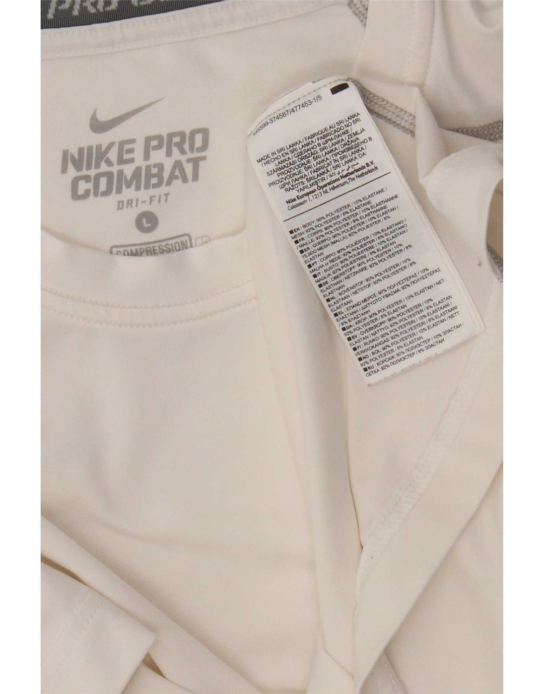 Женская футболка Nike Dri Fit Top UK 14, большой белый полиэстер