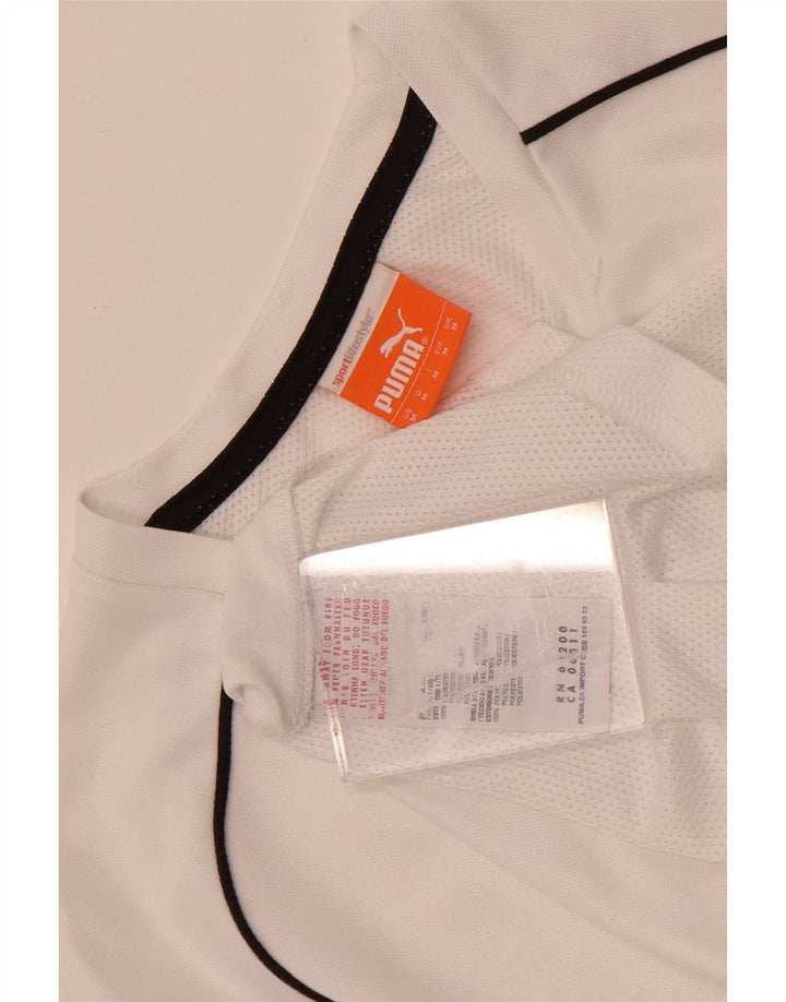 Мужская футболка с рисунком Puma, средний белый полиэстер