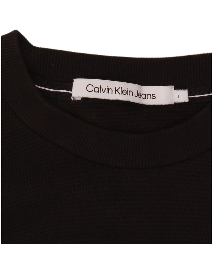 Мужской топ с длинным рукавом Calvin Klein Jeans, большой коричневый