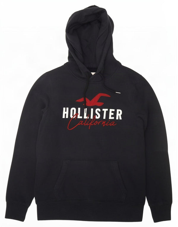 Мужской джемпер с капюшоном Hollister, маленький черный