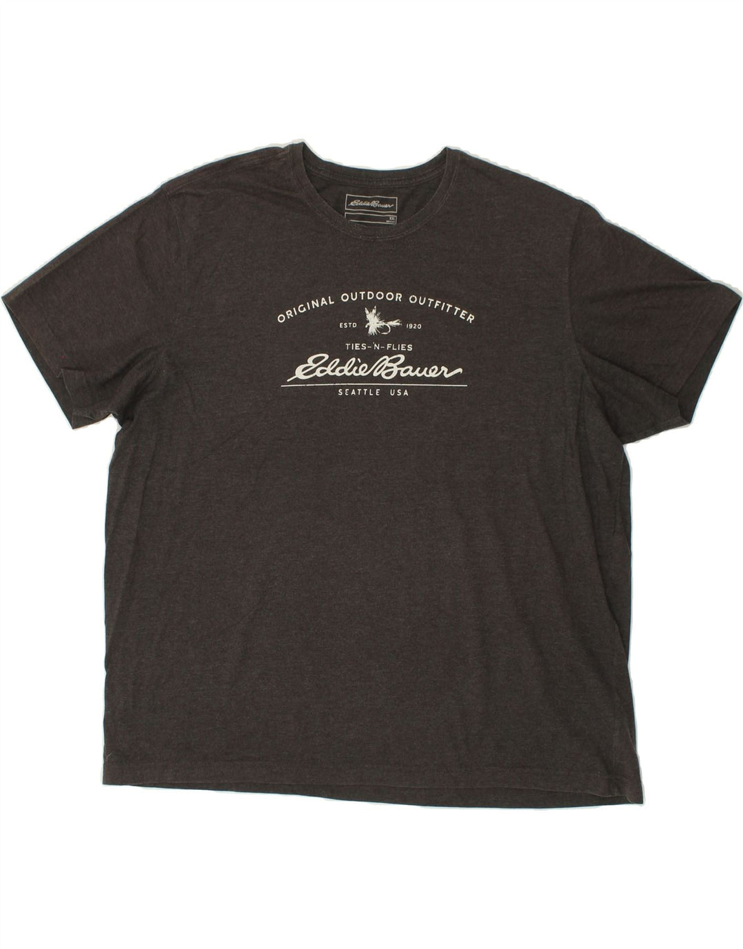 Мужская футболка с рисунком EDDIE BAUER 2XL, серая