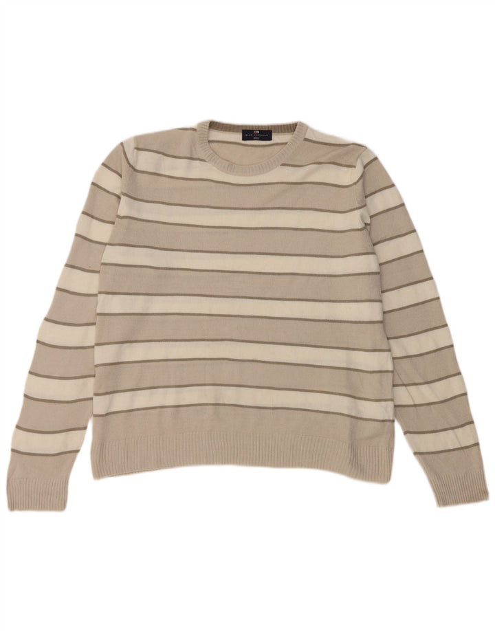 Мужской свитер с круглым вырезом Marks & Spencer Blue Harbour, средний бежевый