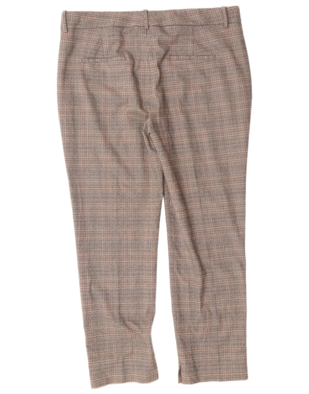 Женские брюки чинос узкого кроя ZARA EU 42, большие W32 L27, серая клетка