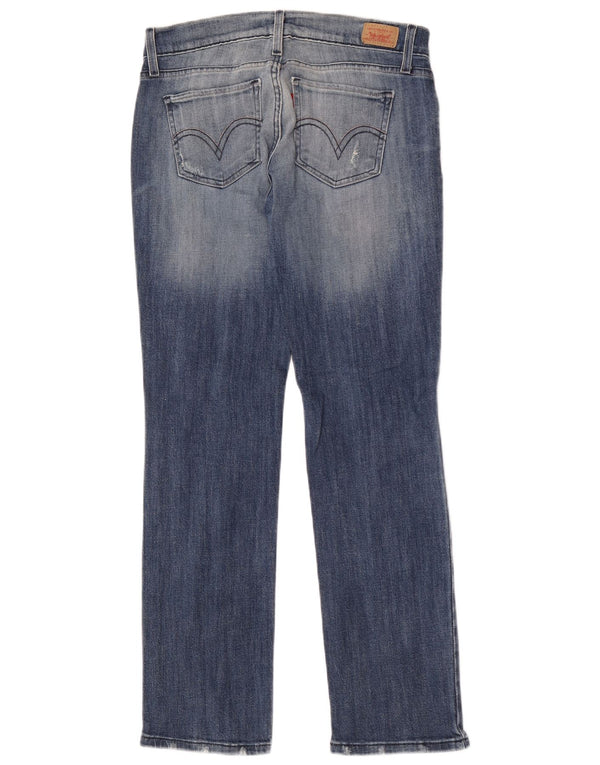 Женские прямые джинсы Levi's 524 Super Low США 9, средние W30 L30, синие, хлопок