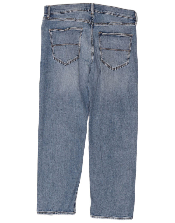 Мужские прямые джинсы Marks & Spencer W32 L29 синие, хлопок