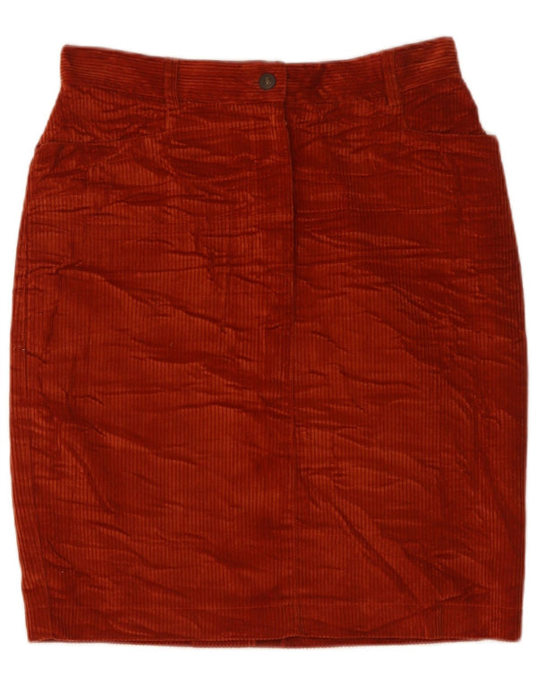Женская вельветовая юбка Olivia Hassler IT 44 Medium W28 Оранжевый хлопок