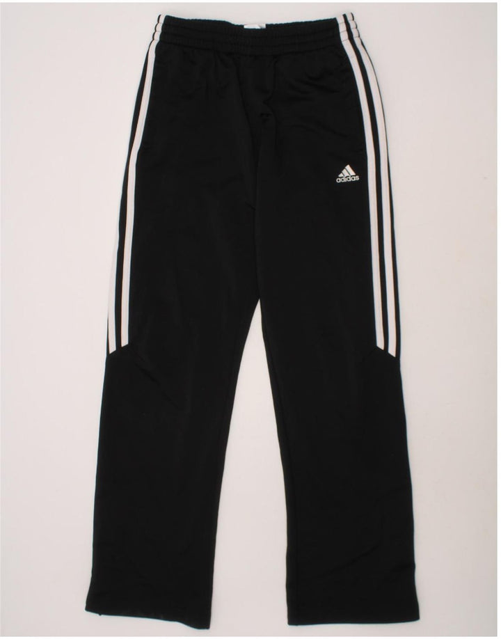 ADIDAS Boys Tracksuit Trousers 11-12 Years Black Polyester Vintage Adidas and Second-Hand Adidas from Messina Hembry 