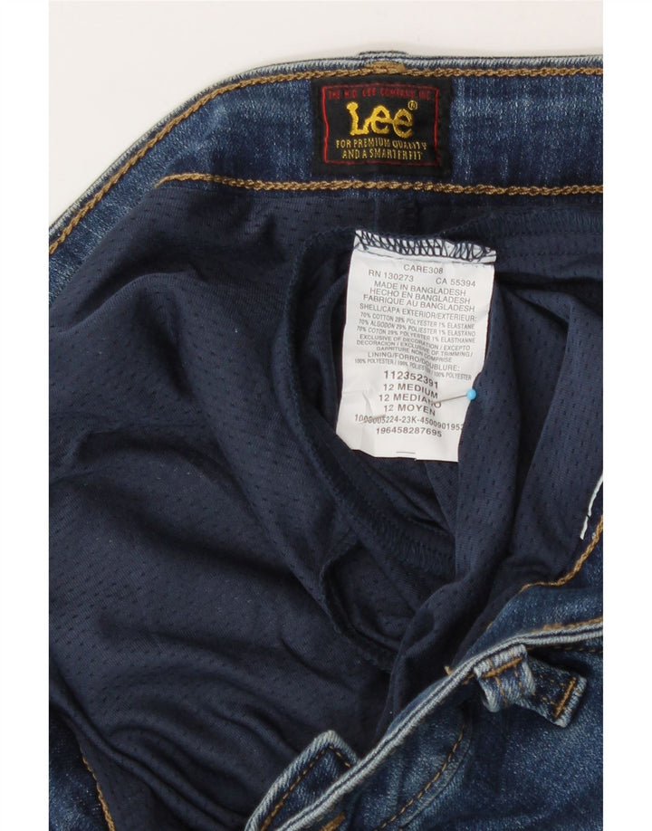 Женская джинсовая юбка-шорт Lee US 12, большая W32, синяя