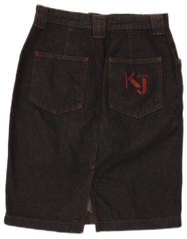 Krizia Женская джинсовая юбка W36, большая серая, хлопок