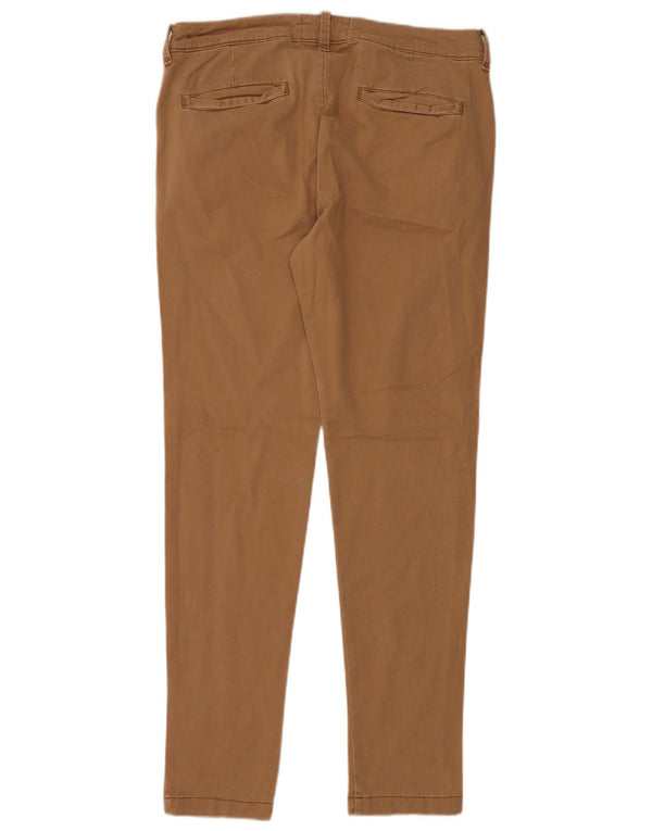 Мужские узкие брюки-чинос Hollister W34 L32 коричневые, хлопковые